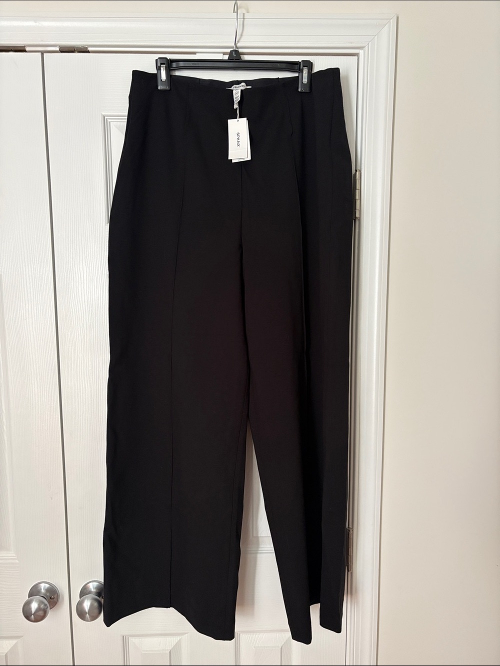 NWT SPANX Black Wide-Leg Crop Pants- TALL